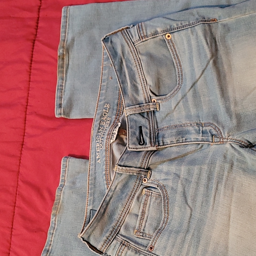 American Eagle super stretch size 8 boot cut soft fabric jeans